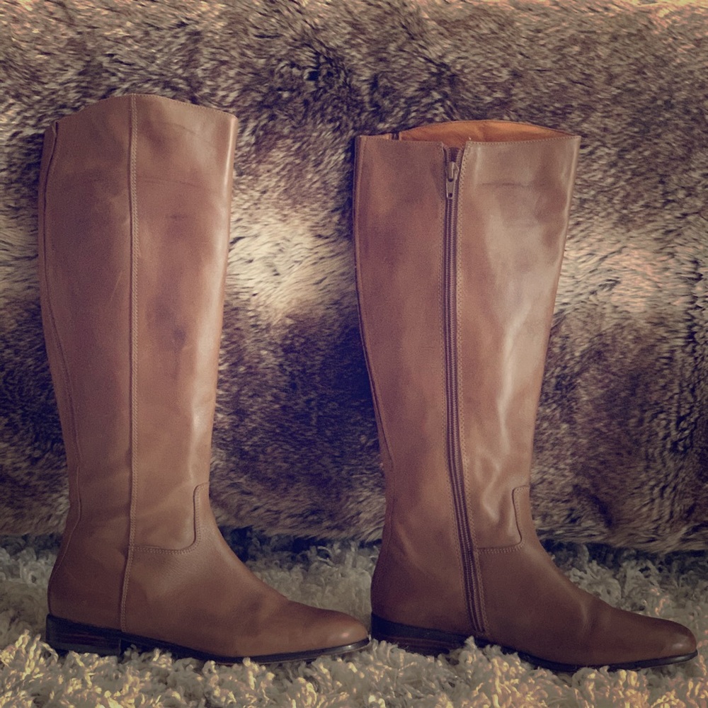 Corso Como Riding Boots - Light Brown/Dark Tan